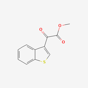 molecular formula C11H8O3S B8332409 Methyl 2-oxo-2-(3-benzothienyl)acetate 
