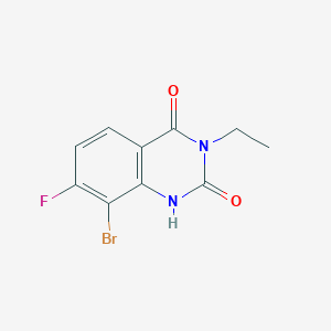 8-bromo-3-ethyl-7-fluoroquinazoline-2,4(1H,3H)-dione