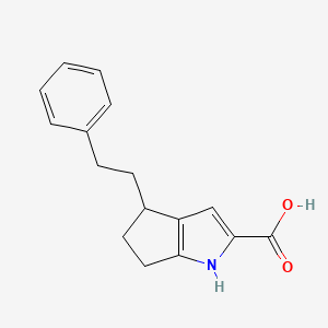 4-Phenethyl-1,4,5,6-tetrahydrocyclopenta[b]pyrrole-2-carboxylic acid