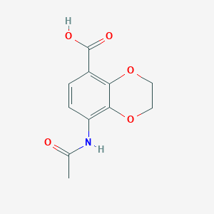 8-Acetamido-1,4-benzodioxan-5-carboxylic acid