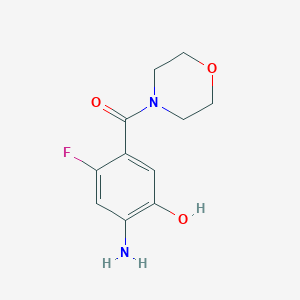 (4-Amino-2-fluoro-5-hydroxyphenyl)(morpholino)methanone