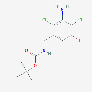 (3-Amino-2,4-dichloro-5-fluoro-benzyl)-carbamic acid tert-butyl ester