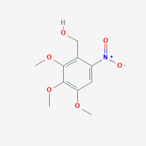 molecular formula C10H13NO6 B8332547 2-Hydroxymethyl-1-nitro-3,4,5-trimethoxybenzene 