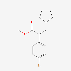 2-(4-Bromo-phenyl)-3-cyclopentyl-propionic acid methyl ester