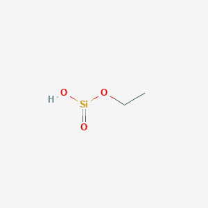 molecular formula C2H6O3Si B083326 Silicic acid, ethyl ester CAS No. 11099-06-2
