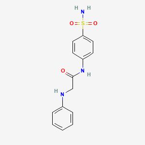 2-Anilino-N-(4-sulphamoylphenyl)-acetamide