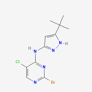 2-bromo-N-(5-tert-butyl-1H-pyrazol-3-yl)-5-chloropyrimidin-4-amine