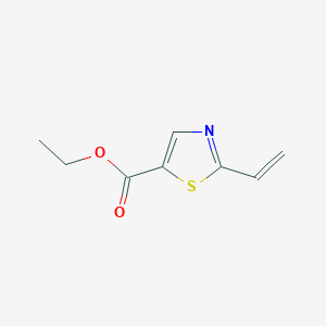 molecular formula C8H9NO2S B8332979 Ethyl 2-vinylthiazole-5-carboxylate 