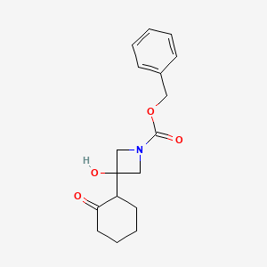 Benzyl 3-hydroxy-3-(2-oxocyclohexyl)azetidine-1-carboxylate