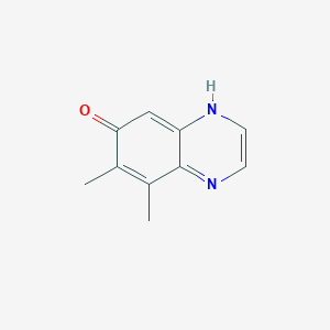 molecular formula C10H10N2O B008333 7,8-Dimethyl-6-quinoxalinol CAS No. 101063-90-5