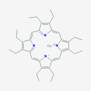 molecular formula C36H44CuN4 B083331 2,3,7,8,12,13,17,18-Octaethyl-21H,23H-porphine copper(II) CAS No. 14409-63-3