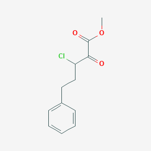molecular formula C12H13ClO3 B8333199 3-Chloro-2-oxo-5-phenyl-pentanoic acid methyl ester 