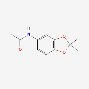 molecular formula C11H13NO3 B8333389 N-(2,2-dimethyl-1,3-benzodioxol-5-yl)acetamide CAS No. 81864-29-1