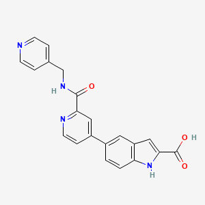 5-{2-[(Pyridin-4-ylmethyl)-carbamoyl]-pyridin-4-yl}-1H-indole-2-carboxylic acid