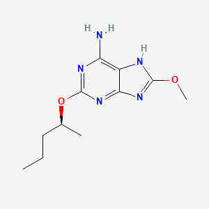 2-{[(1S)-1-methylbutyl]oxy}-8-(methyloxy)-1H-purin-6-amine