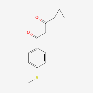 3-Cyclopropyl-1-[4-(methylsulphenyl)-phenyl]-propan-1,3-dione
