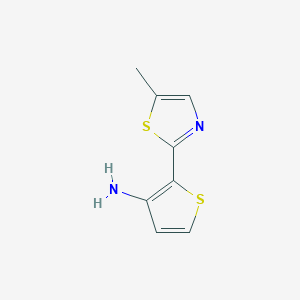 2-(5-Methylthiazol-2-yl)thiophen-3-amine