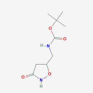 (3-Oxo-isoxazolidin-5-ylmethyl)-carbamic acid tert-butyl ester