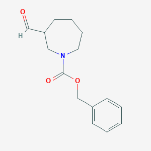molecular formula C15H19NO3 B8333589 Benzyl 3-formylazepane-1-carboxylate 