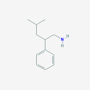 molecular formula C12H19N B8333617 2-Phenyl-4-methylpentylamine 