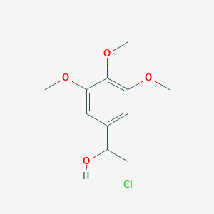 molecular formula C11H15ClO4 B8333644 2-Chloro-1-(3,4,5-trimethoxyphenyl)ethan-1-ol 