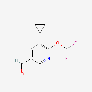 3-Pyridinecarboxaldehyde, 5-cyclopropyl-6-(difluoromethoxy)-