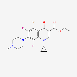 Ethyl 5-bromo-1-cyclopropyl-6,8-difluoro-1,4-dihydro-7-(4-methyl-1-piperazinyl)-4-oxo-3-quinolinecarboxylate