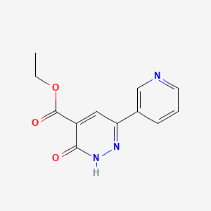 Ethyl 6-pyridin-3-yl-3-oxo-2,3-dihydropyridazine-4-carboxylate