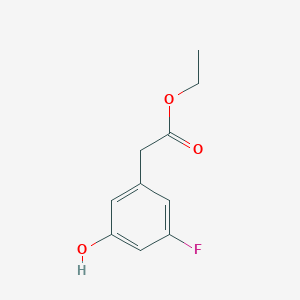 molecular formula C10H11FO3 B8333889 Ethyl 3-fluoro-5-hydroxyphenylacetate 