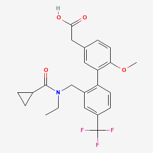 molecular formula C23H24F3NO4 B8334085 AM-156 free acid CAS No. 1175525-98-0