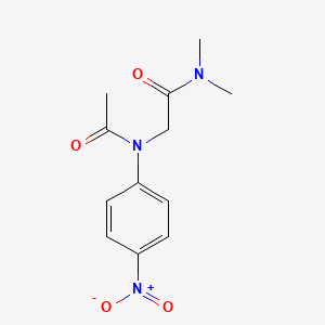 4-[n-Acetyl-n-(dimethylaminocarbonylmethyl)-amino]-nitrobenzene