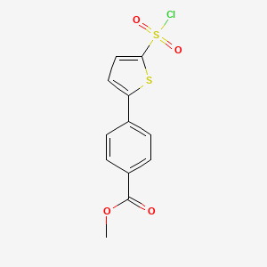 2-Chlorosulfonyl-5-(4-methoxycarbonylphenyl)thiophene