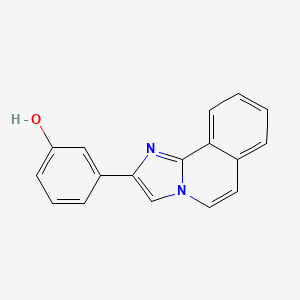 molecular formula C17H12N2O B8334127 2-(3-Hydroxyphenyl)imidazo(2,1-a)isoquinoline 