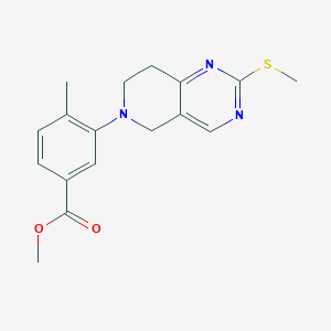 Methyl-4-methyl-3-[2-(methylsulfanyl)-5,6,7,8-tetrahydropyrido[4,3-d]pyrimidin-6-yl]benzoate