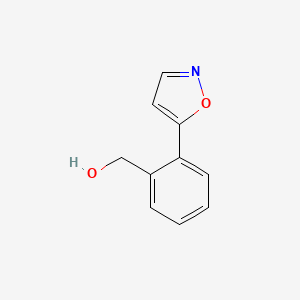 molecular formula C10H9NO2 B8334175 (2-Isoxazol-5-yl-phenyl)-methanol 