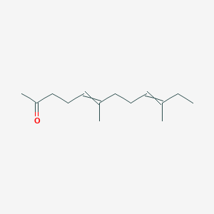 molecular formula C14H24O B083342 5,9-Dodecadien-2-one, 6,10-dimethyl- CAS No. 13125-74-1