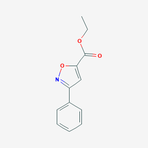 molecular formula C12H11NO3 B083345 Ethyl 3-phenylisoxazole-5-carboxylate CAS No. 13599-24-1