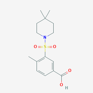 4-Methyl-5-(4,4-dimethylpiperidinosulfonyl)benzoic acid