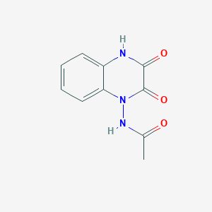 1-Acetamido-1,4-dihydro-2,3-quinoxalinedione