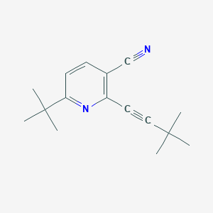 6-tert-Butyl-2-(3,3-dimethylbut-1-ynyl)nicotinonitrile
