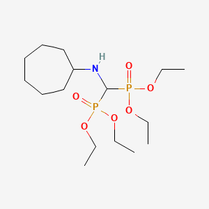 molecular formula C16H35NO6P2 B8334577 Tetraethyl (cycloheptylamino)methylenebis(phosphonate) 
