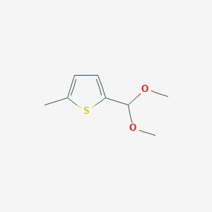 molecular formula C8H12O2S B8334592 2-Dimethoxymethyl-5-methylthiophene 