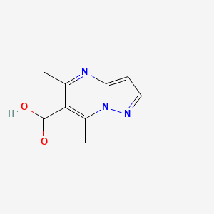 2-t-Butyl-5,7-dimethylpyrazolo[1,5-a]pyrimidine-6-carboxylic acid