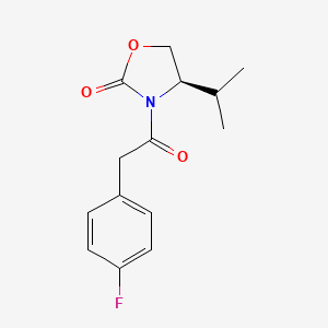 (4R)-3-[(4-fluorophenyl)acetyl]-4-isopropyl-1,3-oxazolidin-2-one