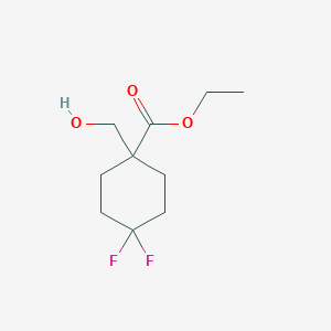 Ethyl 4,4-difluoro-1-(hydroxymethyl)cyclohexanecarboxylate