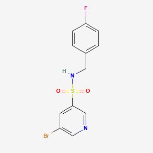 5-Bromo-pyridine-3-sulfonic acid 4-fluoro-benzylamide
