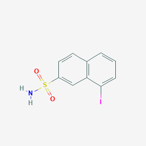 molecular formula C10H8INO2S B8334723 8-Iodonaphthalene-2-sulfonamide 