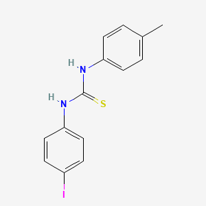 molecular formula C14H13IN2S B8334806 N-(4-iodophenyl)-N'-(4-methylphenyl)thiourea 