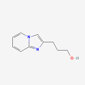 molecular formula C10H12N2O B8334830 3-Imidazo[1,2-a]pyridin-2-ylpropan-1-ol 