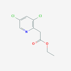 molecular formula C9H9Cl2NO2 B8334877 Ethyl 3,5-dichloro-2-pyridineacetate CAS No. 940933-29-9